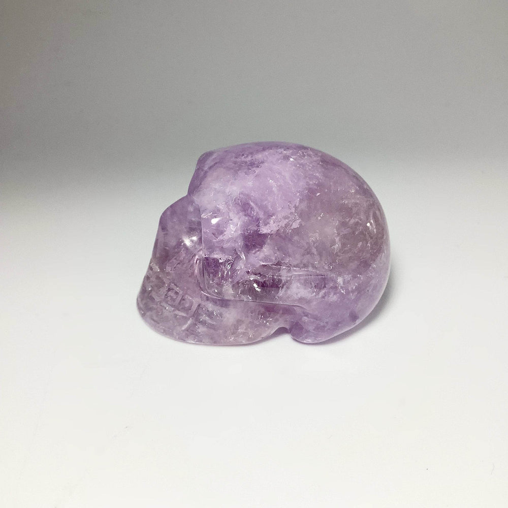 Carved Amethyst Crystal Skull - Rocks and Gems Canada