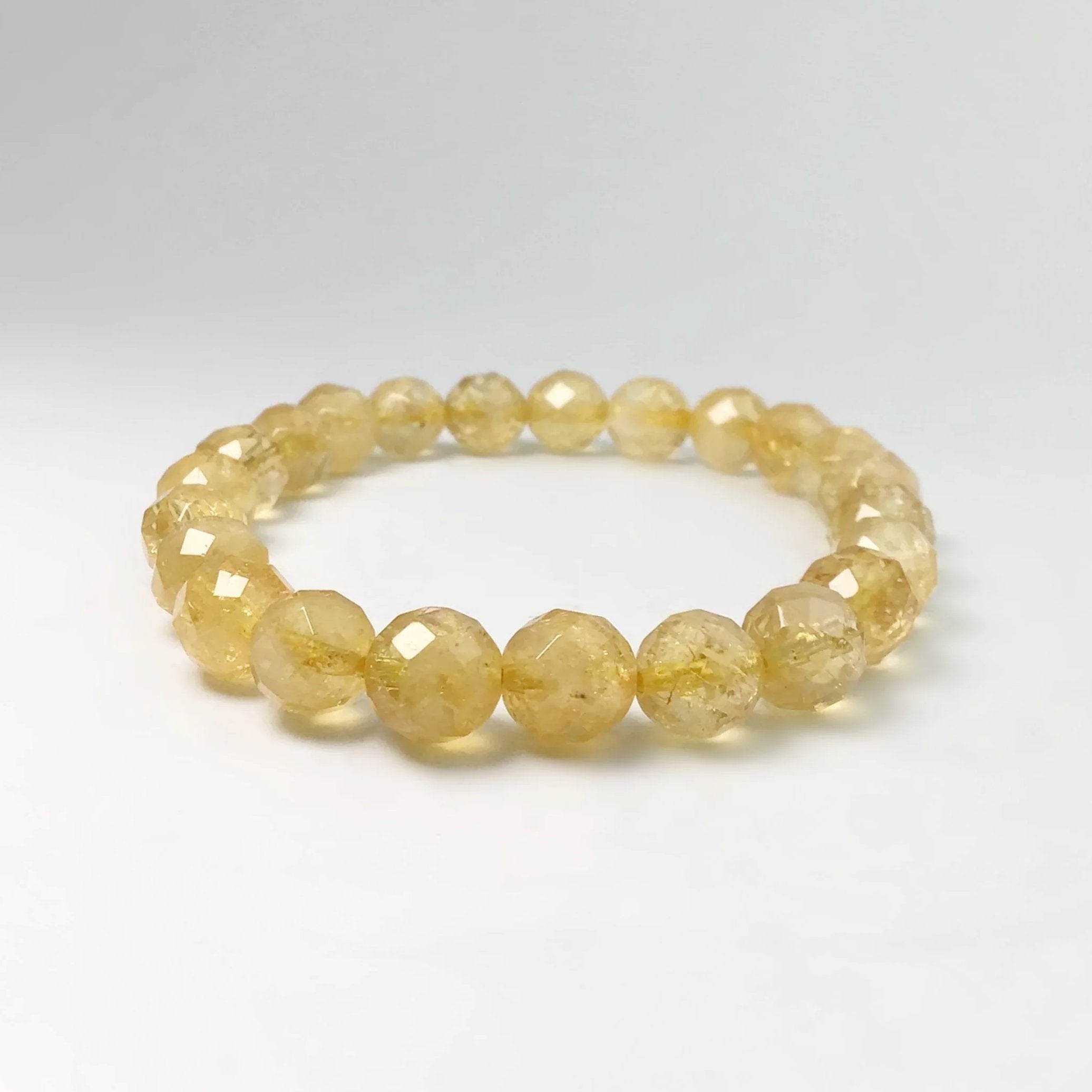 Citrine Faceted Beaded Bracelet - Rocks and Gems Canada