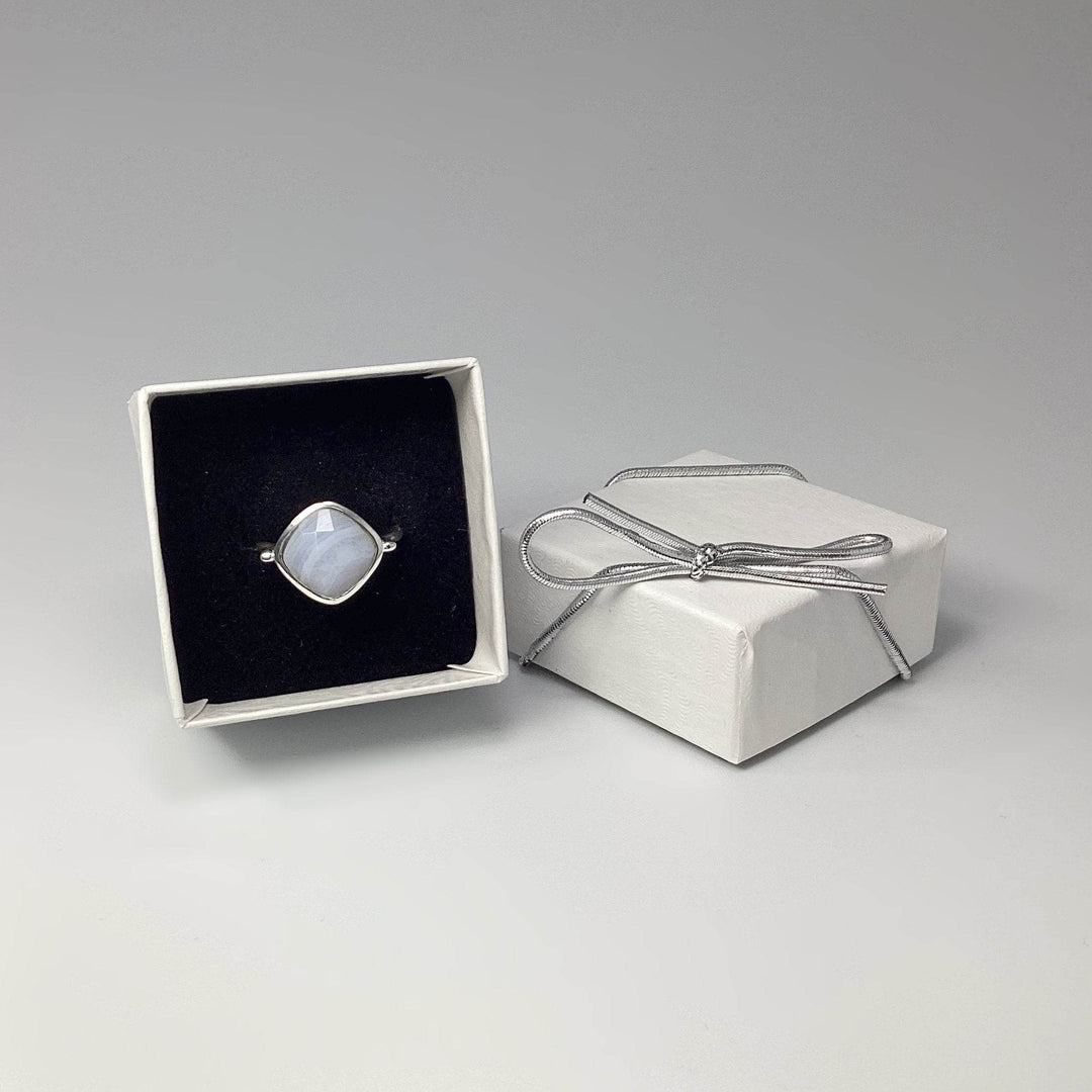 Blue Lace Agate Ring - Rocks and Gems Canada