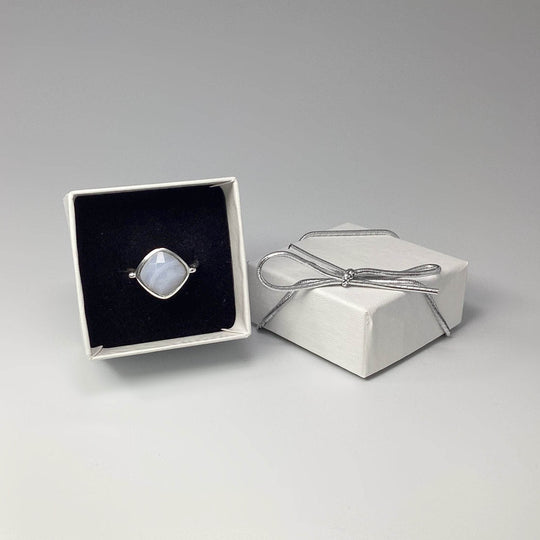 Blue Lace Agate Ring - Rocks and Gems Canada