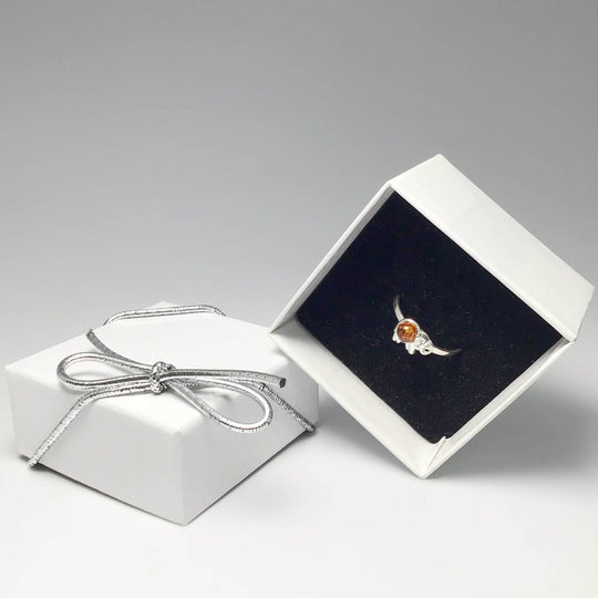 Cognac Amber Elephant Ring - Small Sizes - Rocks and Gems Canada