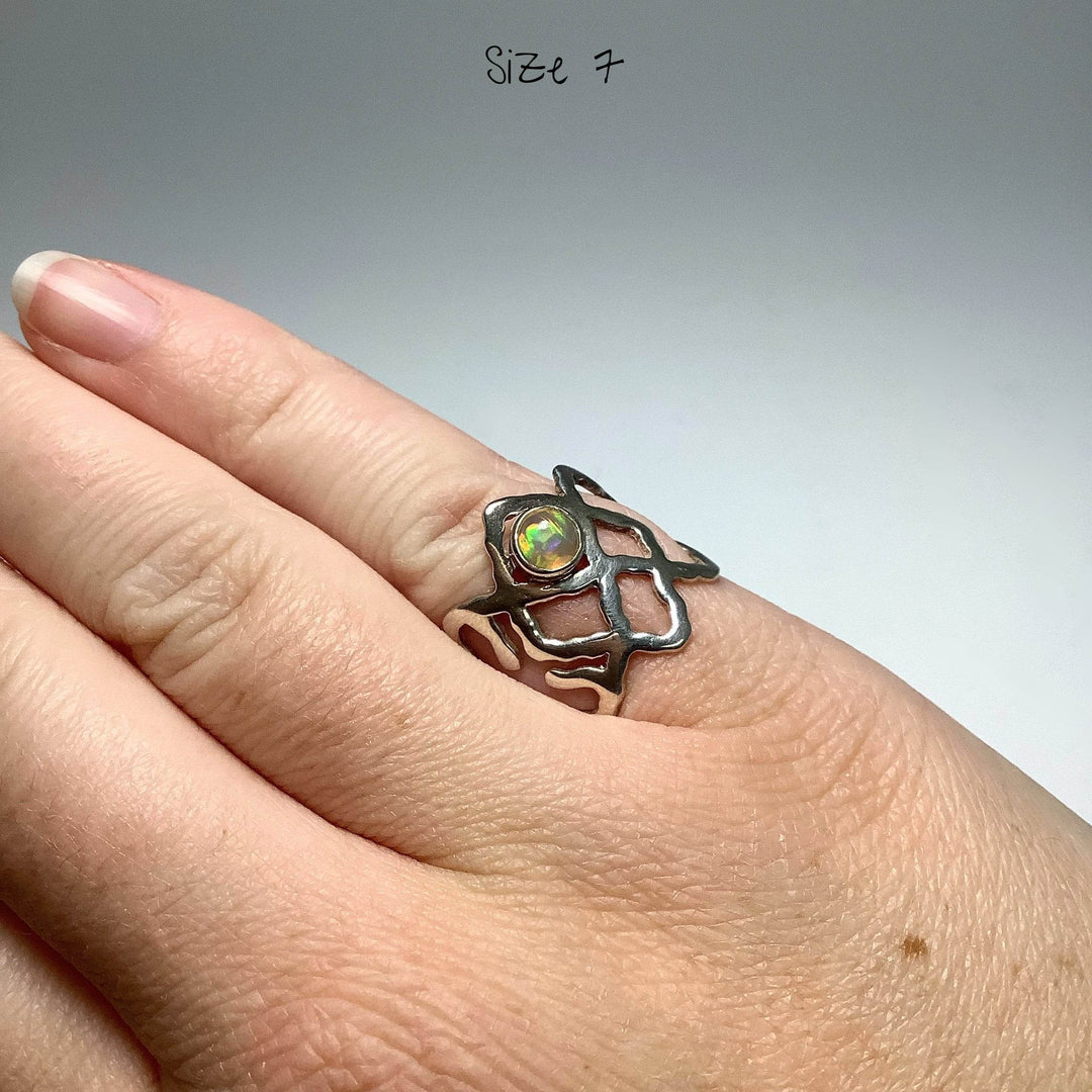 Ethiopian Fire Opal Ring - Rocks and Gems Canada