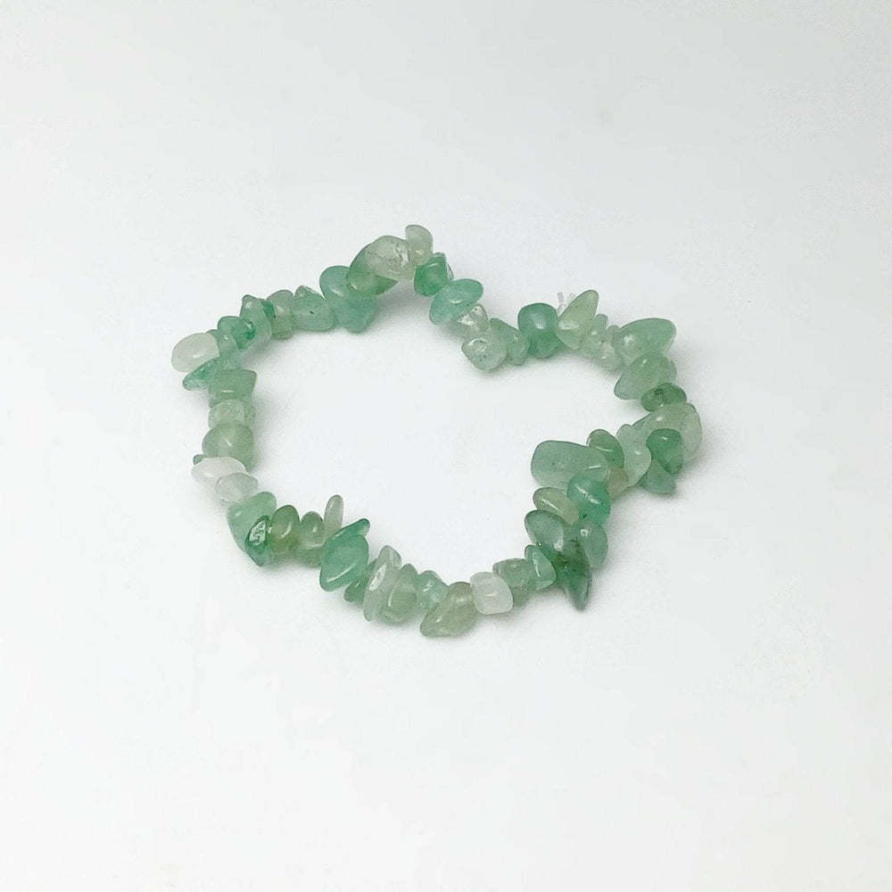 Green Aventurine Chip Beaded Bracelet - Rocks and Gems Canada