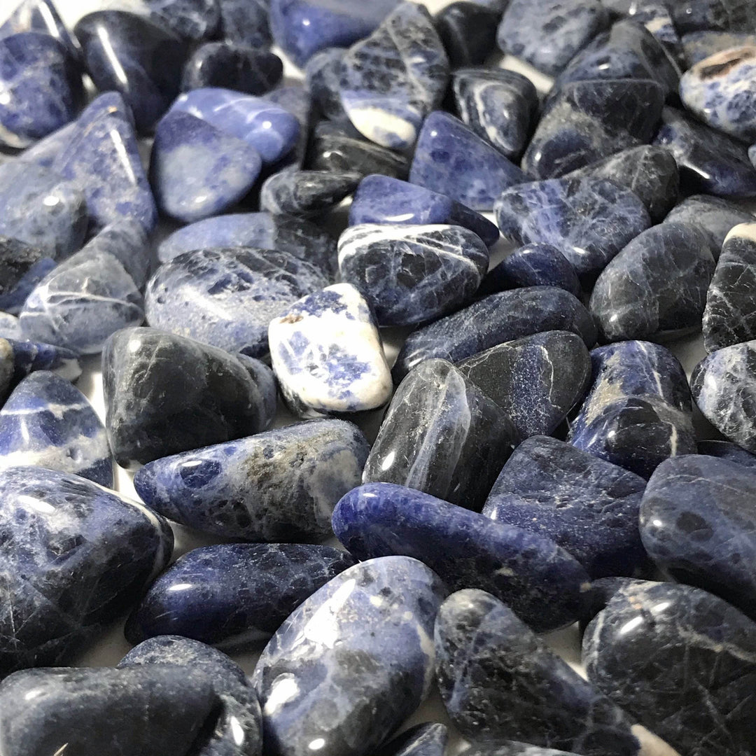 Sodalite Small Tumbles Pouch - Rocks and Gems Canada