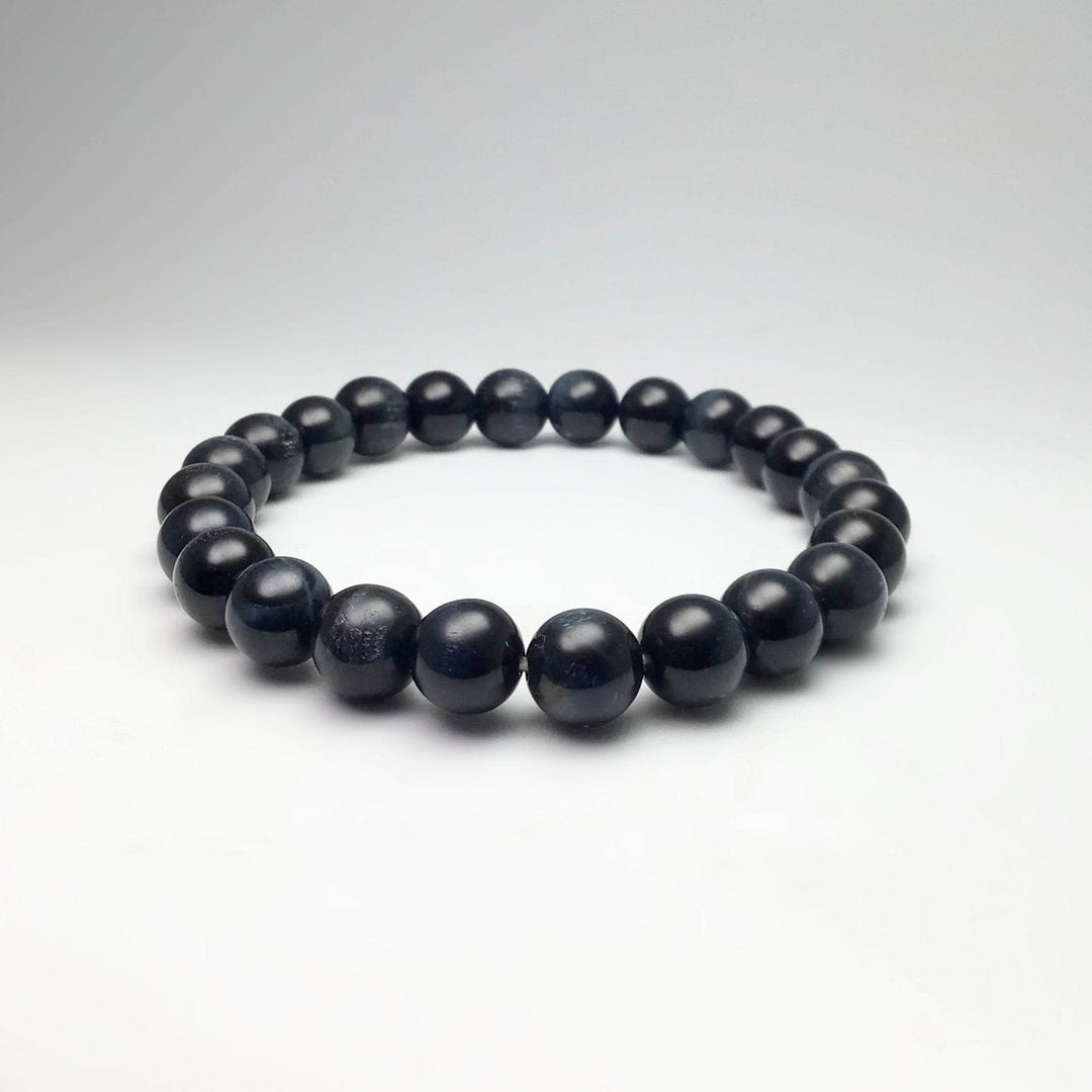 Blue Tiger Eye Beaded Bracelet - Rocks and Gems Canada