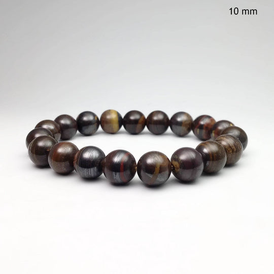 Red Gold Tiger Iron Beaded Bracelet - Rocks and Gems Canada