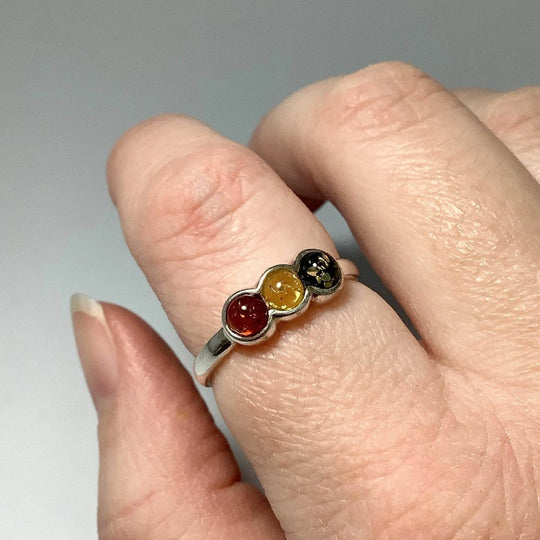Mixed Amber Ring - Rocks and Gems Canada