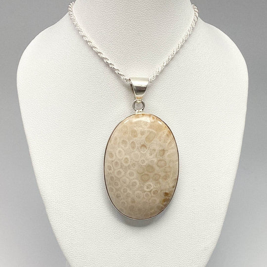 Fossilized Coral Pendant - Rocks and Gems Canada