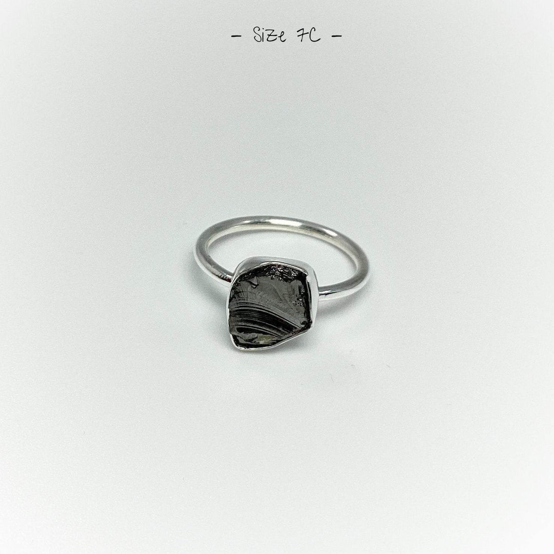 Raw Elite Shungite Ring - Rocks and Gems Canada