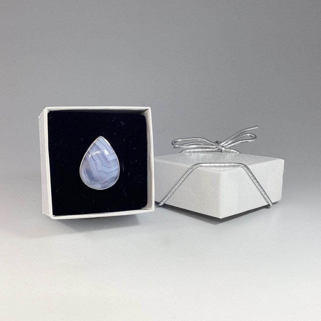 Blue Lace Agate Ring - Rocks and Gems Canada