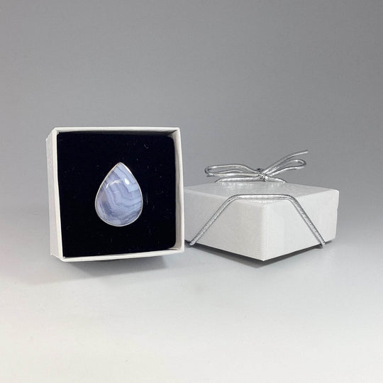 Blue Lace Agate Ring - Rocks and Gems Canada