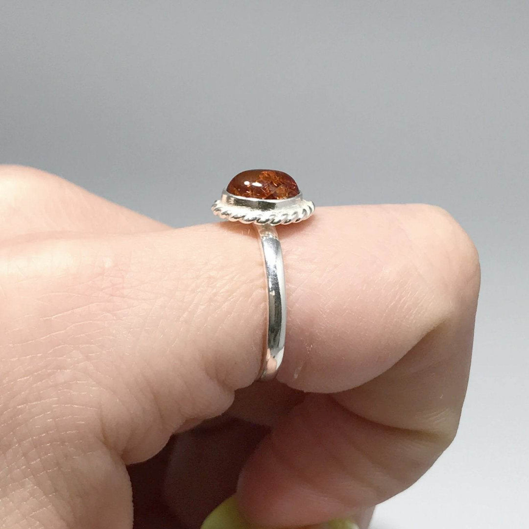 Cognac Amber Ring - Rocks and Gems Canada