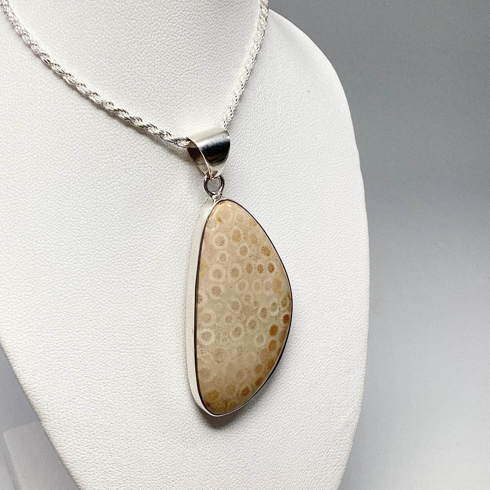 Fossilized Coral Pendant - Rocks and Gems Canada