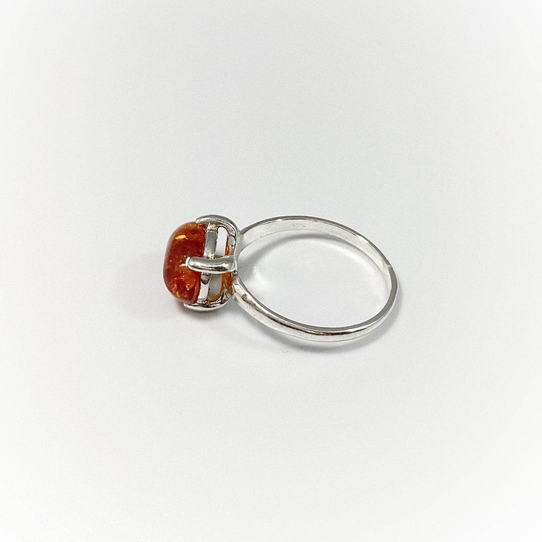 Cognac Amber Ring - Rocks and Gems Canada