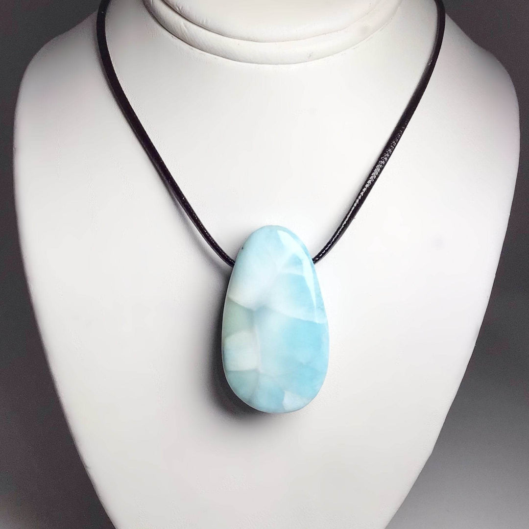 Larimar Drilled Pendant - Rocks and Gems Canada