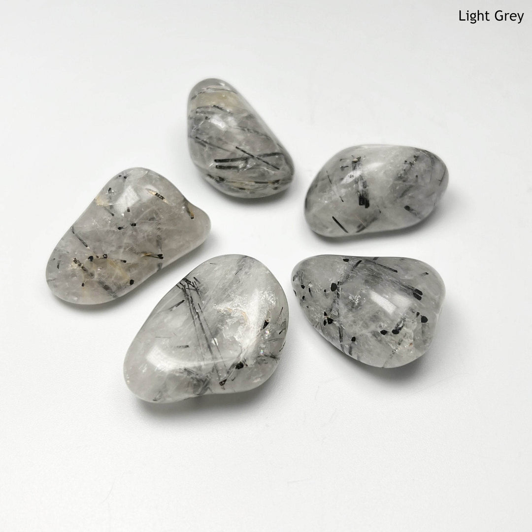Tourmalated Quartz Tumble - Rocks and Gems Canada