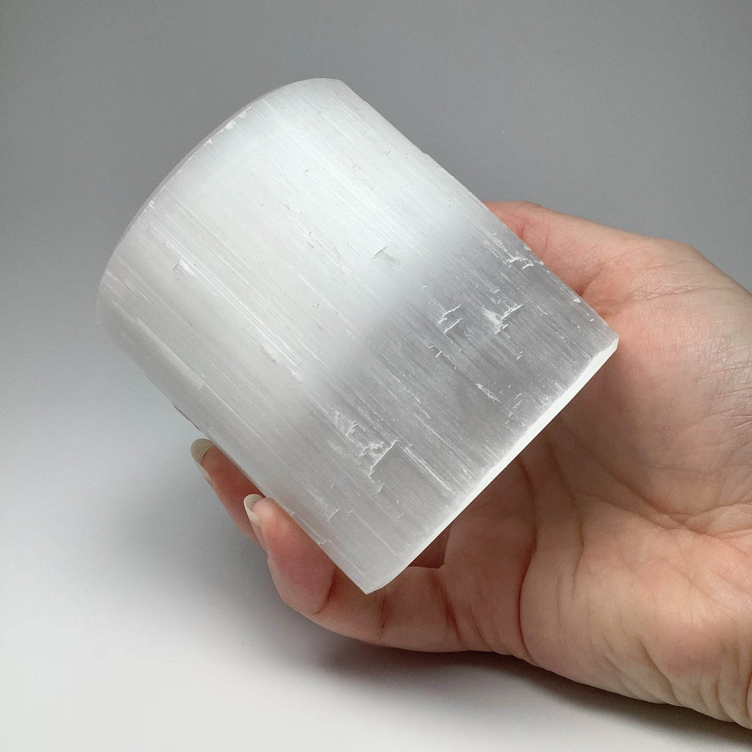 Selenite Candle Holder - Rocks and Gems Canada