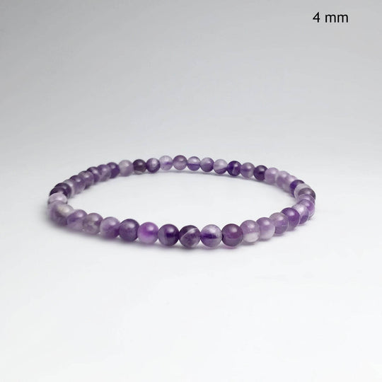 Chevron Amethyst Beaded Bracelet - Rocks and Gems Canada