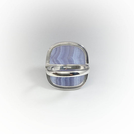 Blue Lace Agate Ring - Rocks and Gems Canada