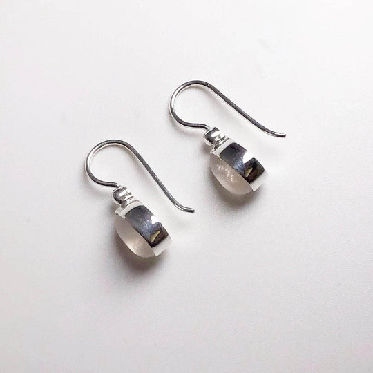 Rose Quartz Dangle Earrings - Rocks and Gems Canada