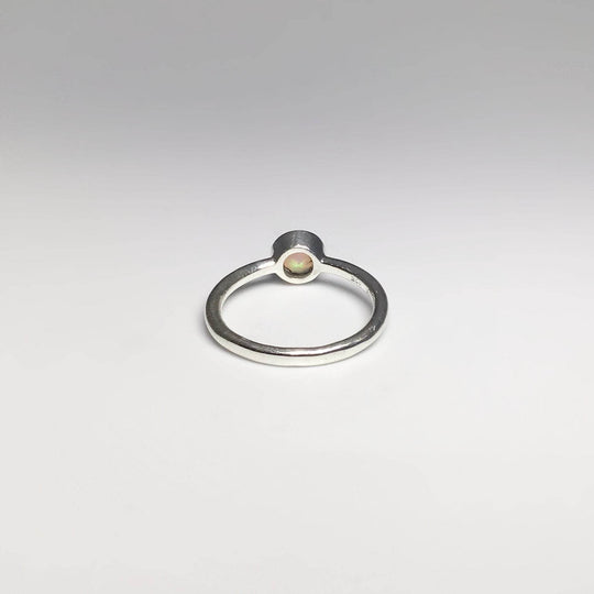 Faceted Ethiopian Fire Opal Ring - Rocks and Gems Canada