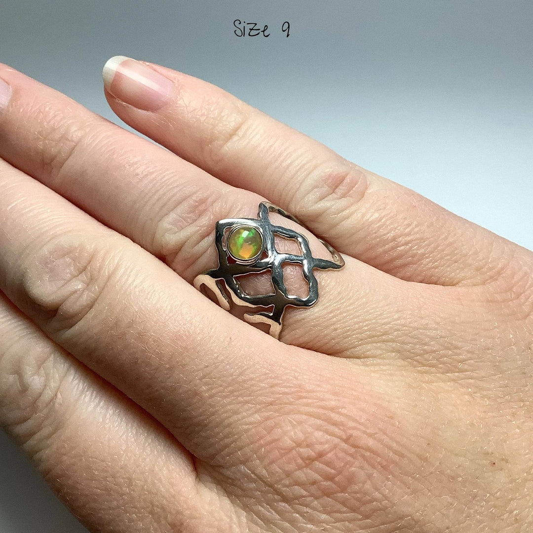 Ethiopian Fire Opal Ring - Rocks and Gems Canada