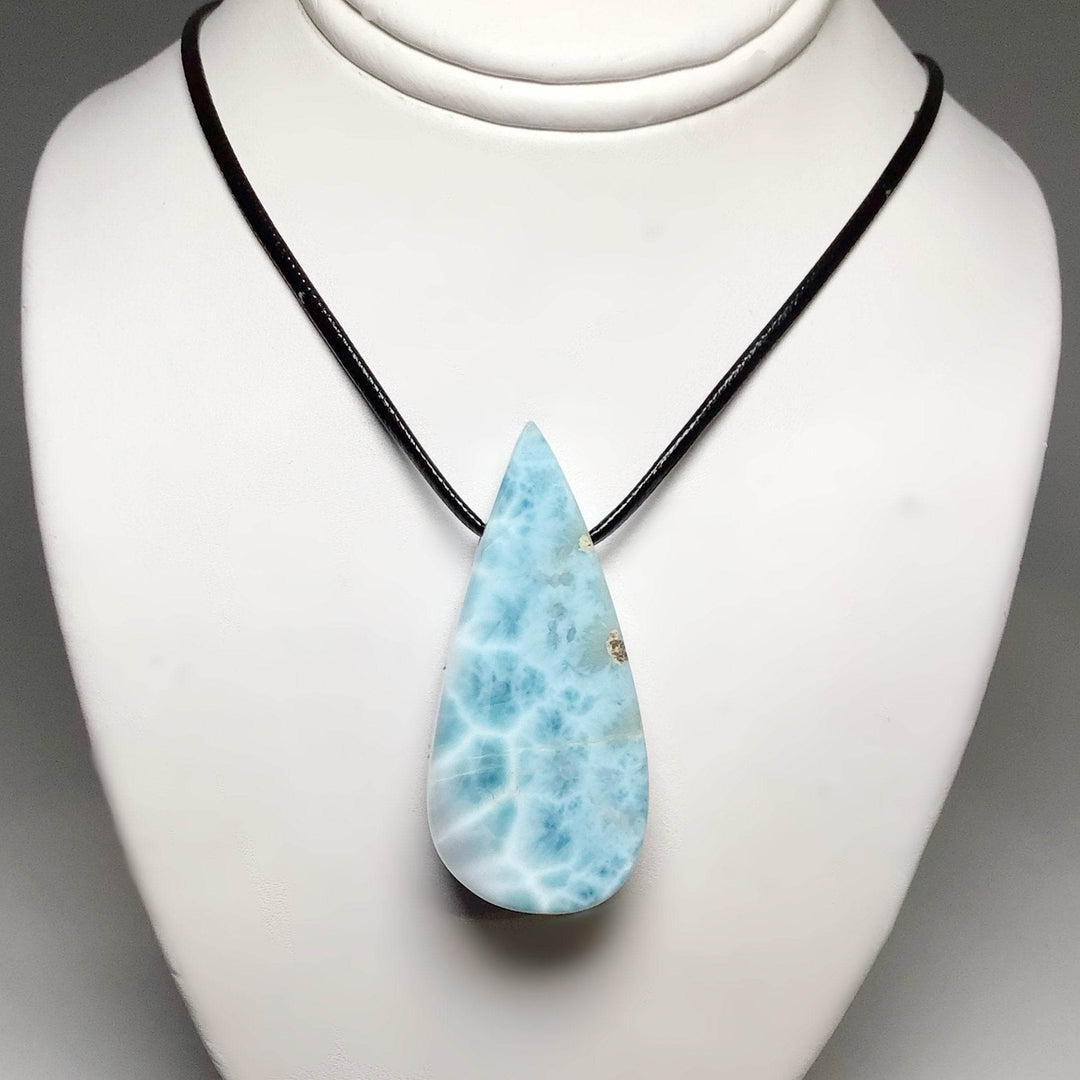 Larimar Drilled Pendant - Rocks and Gems Canada