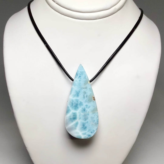 Larimar Drilled Pendant - Rocks and Gems Canada