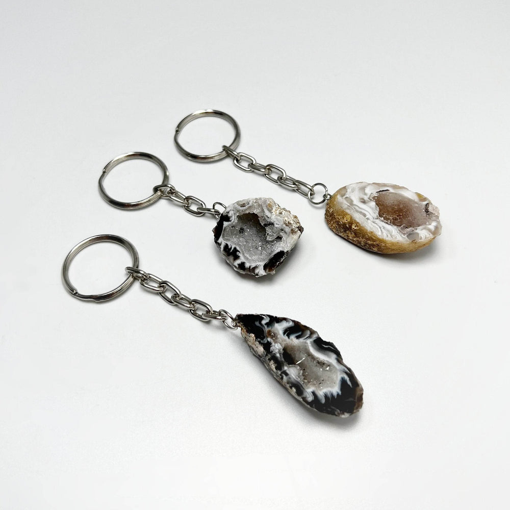 Geode Keychain - Rocks and Gems Canada