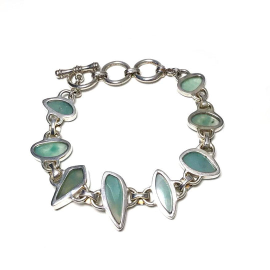 Aquaprase Sterling Silver Bracelet - Rocks and Gems Canada