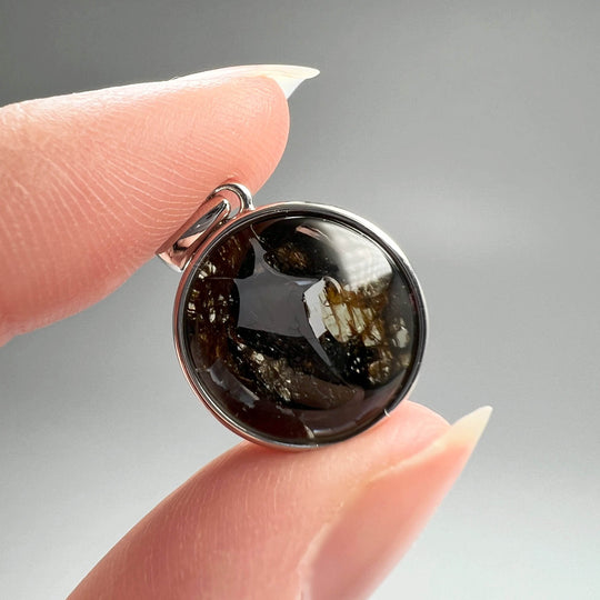 Sericho Meteorite Round Pendant - Rocks and Gems Canada