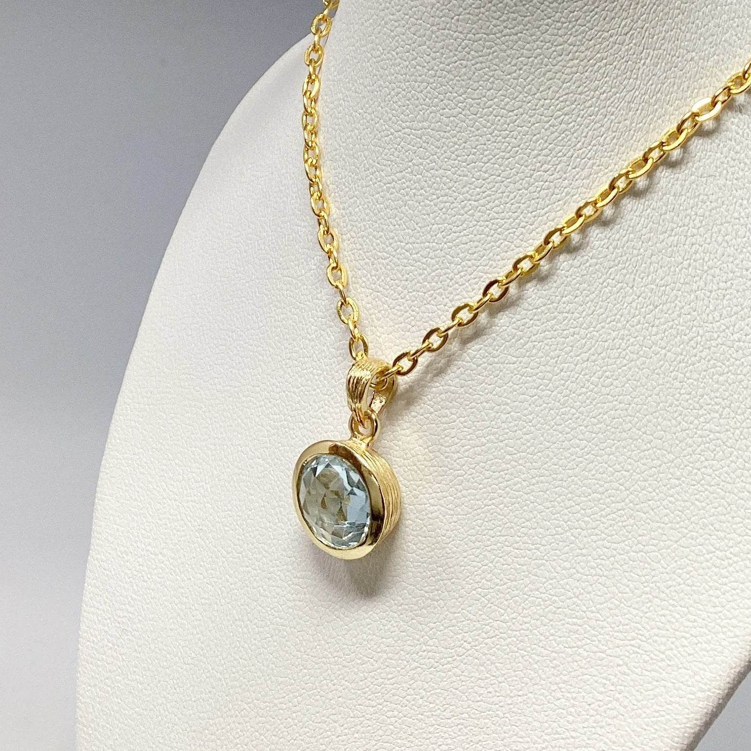 Blue Topaz Pendant - Rocks and Gems Canada