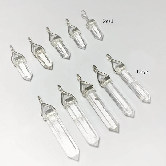 Quartz Double Terminated Point Pendant - Rocks and Gems Canada