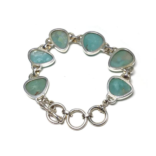 Aquaprase Sterling Silver Bracelet - Rocks and Gems Canada