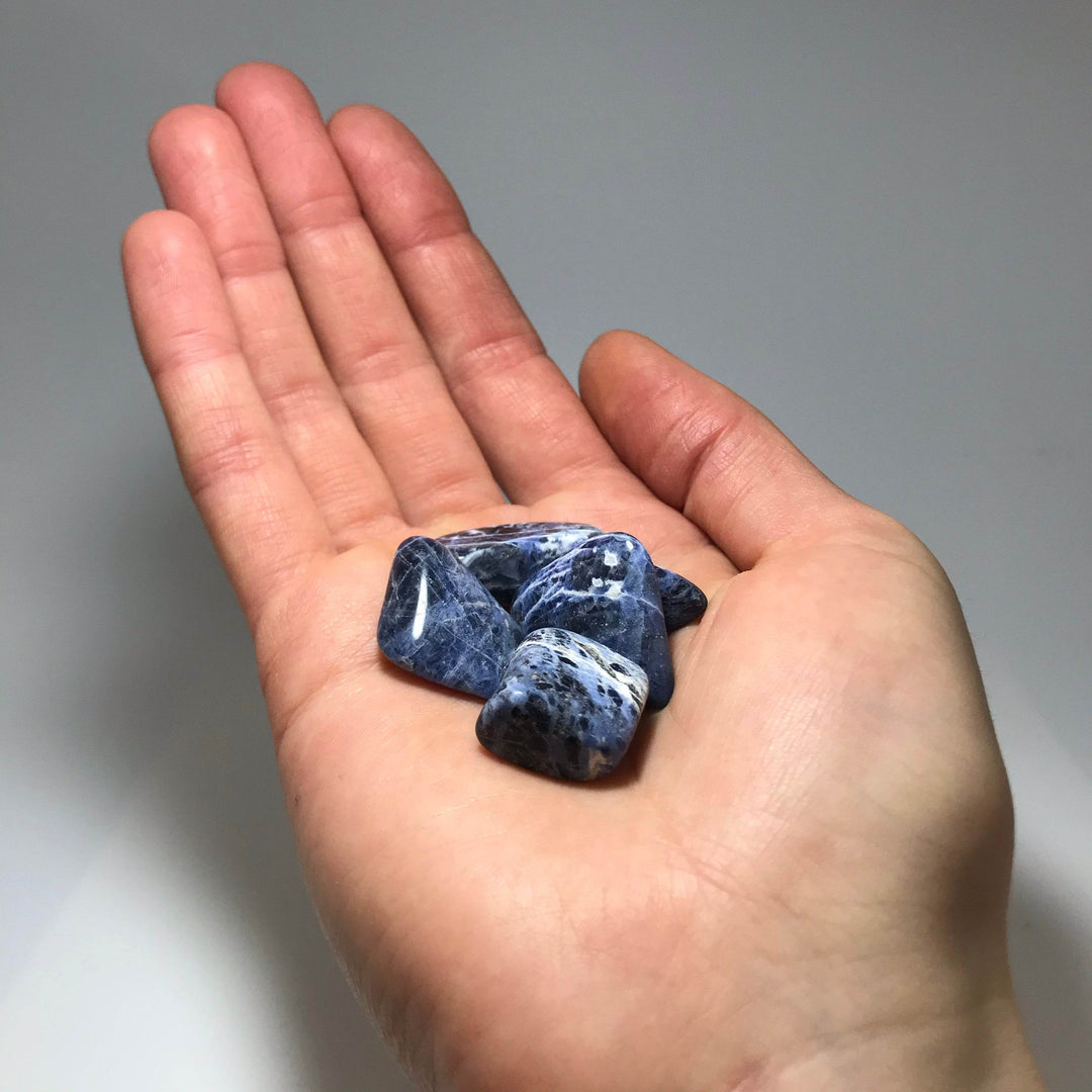 Sodalite Small Tumbles Pouch - Rocks and Gems Canada