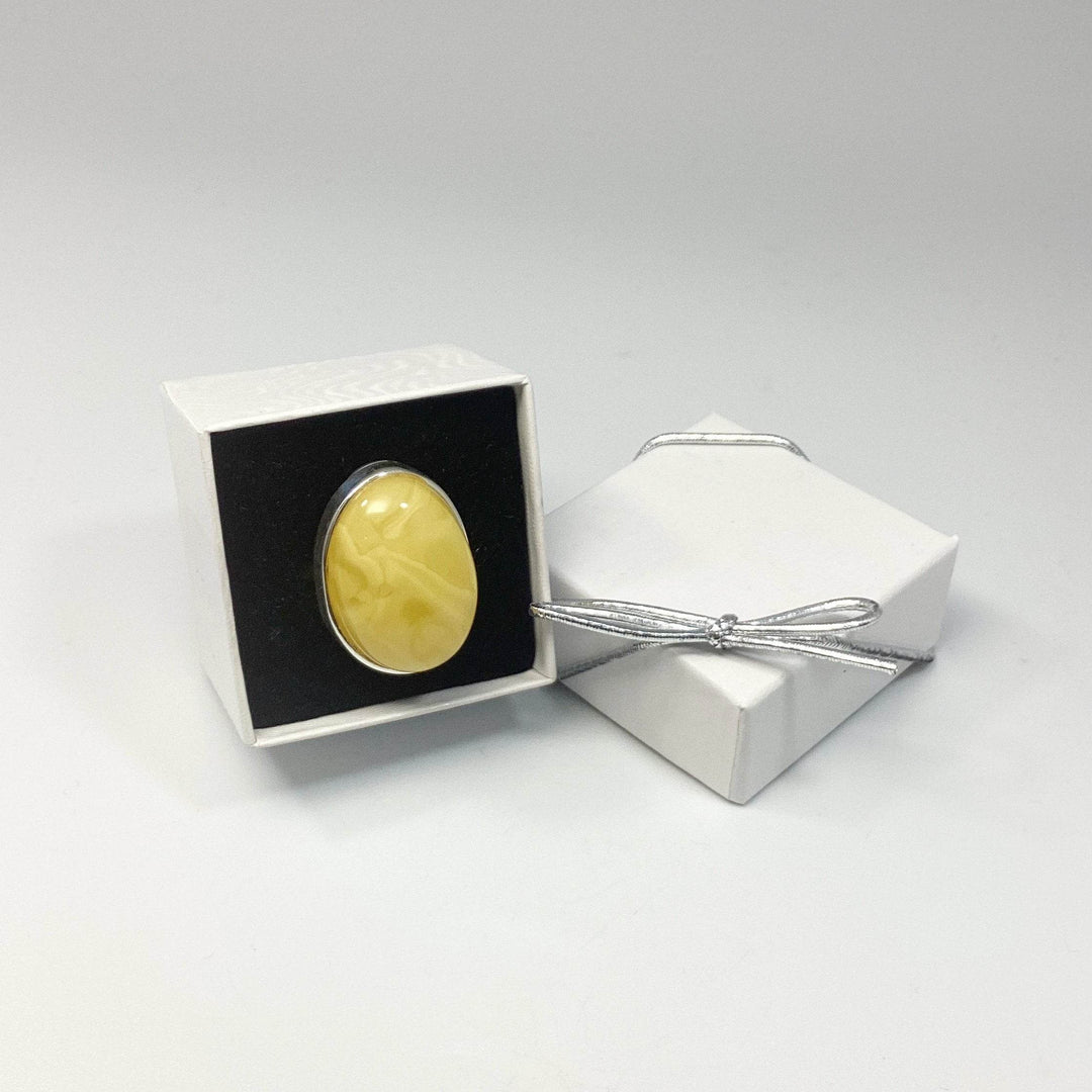 Butterscotch Amber Ring - Rocks and Gems Canada