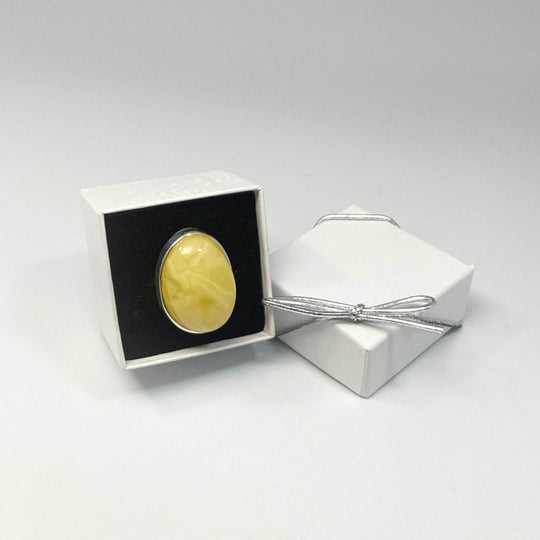 Butterscotch Amber Ring - Rocks and Gems Canada