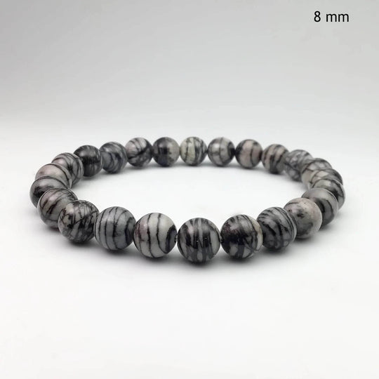 Web Jasper Beaded Bracelet - Rocks and Gems Canada