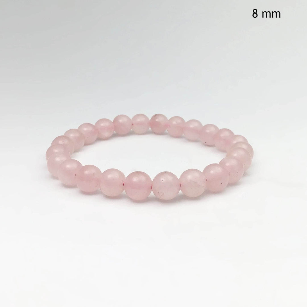 Rose Quartz Beaded Bracelet - Rocks and Gems Canada