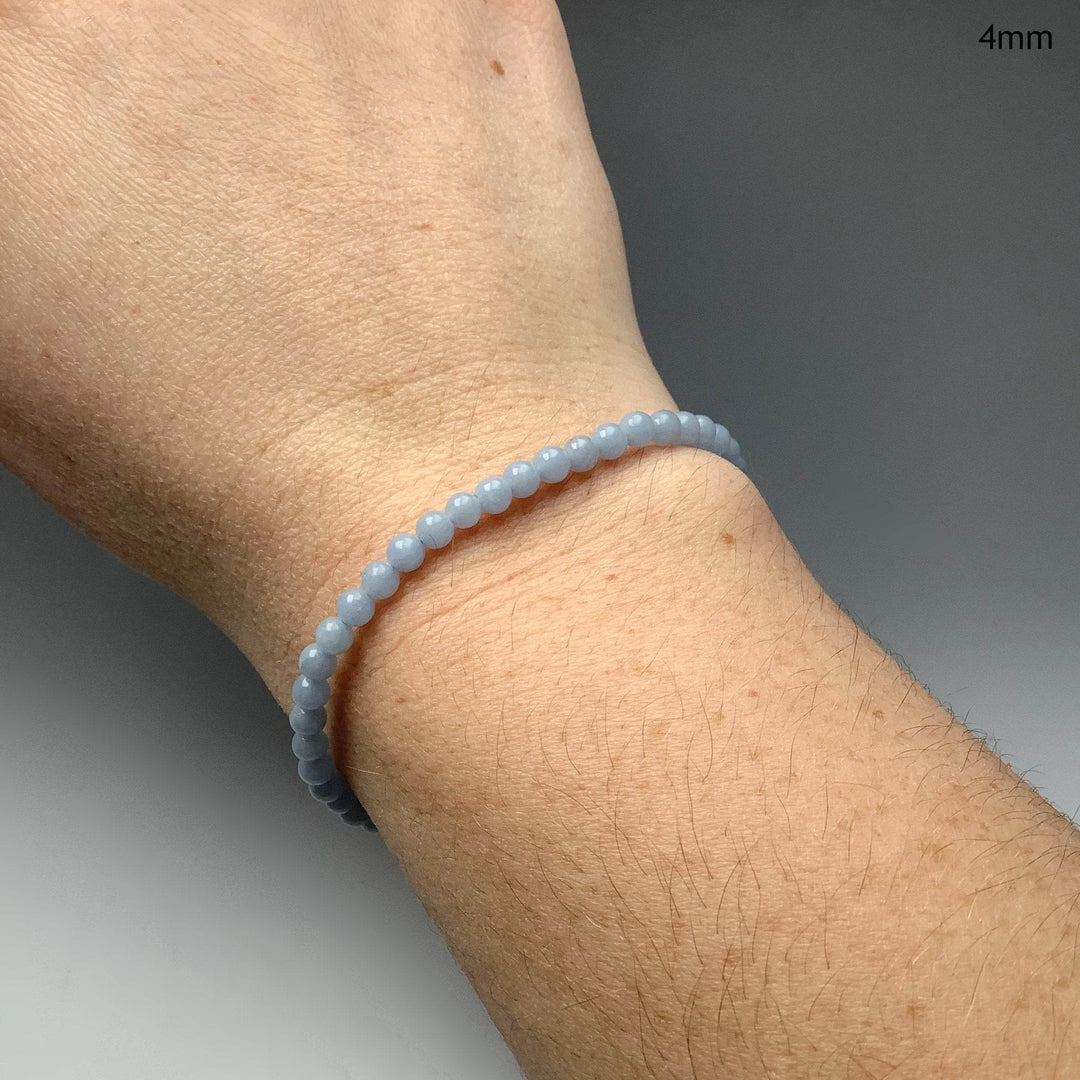 Angelite Beaded Bracelet - Rocks and Gems Canada