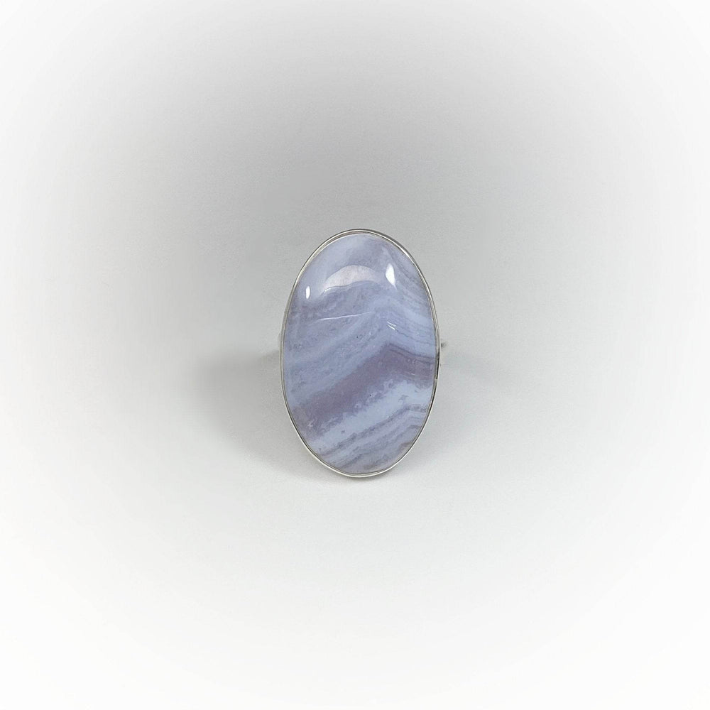 Blue Lace Agate Ring - Rocks and Gems Canada