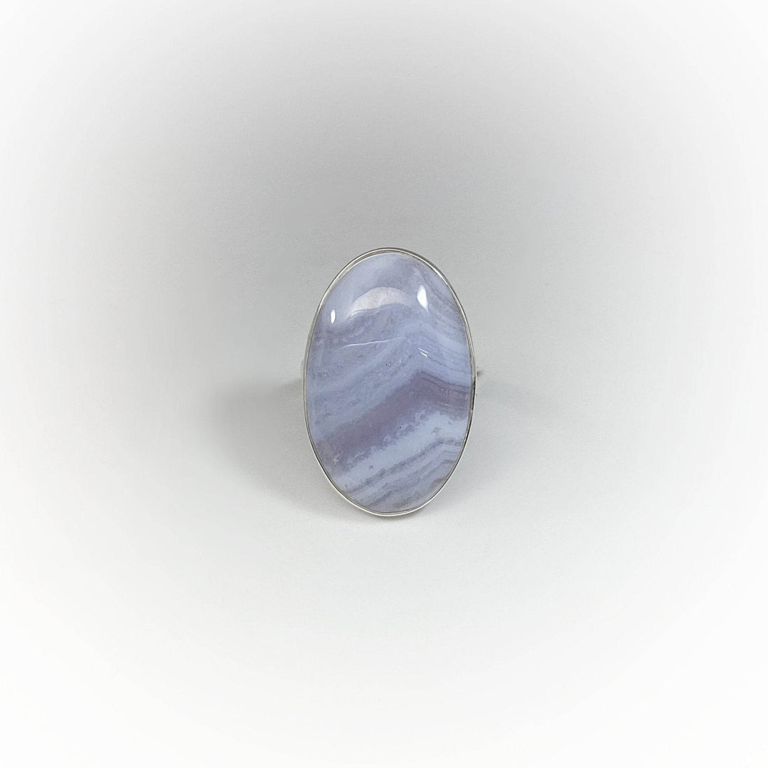Blue Lace Agate Ring - Rocks and Gems Canada