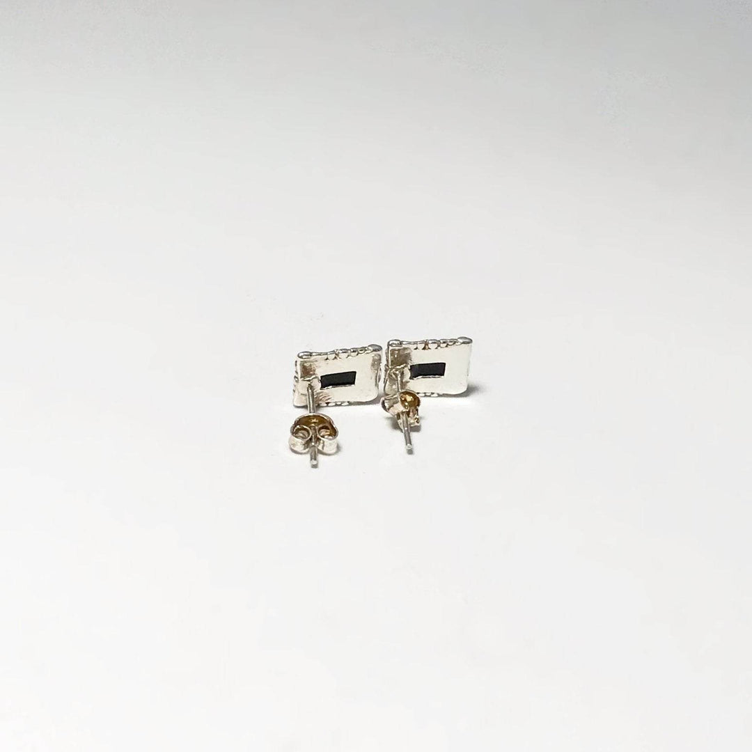 Green Amber Stud Earrings - Rocks and Gems Canada