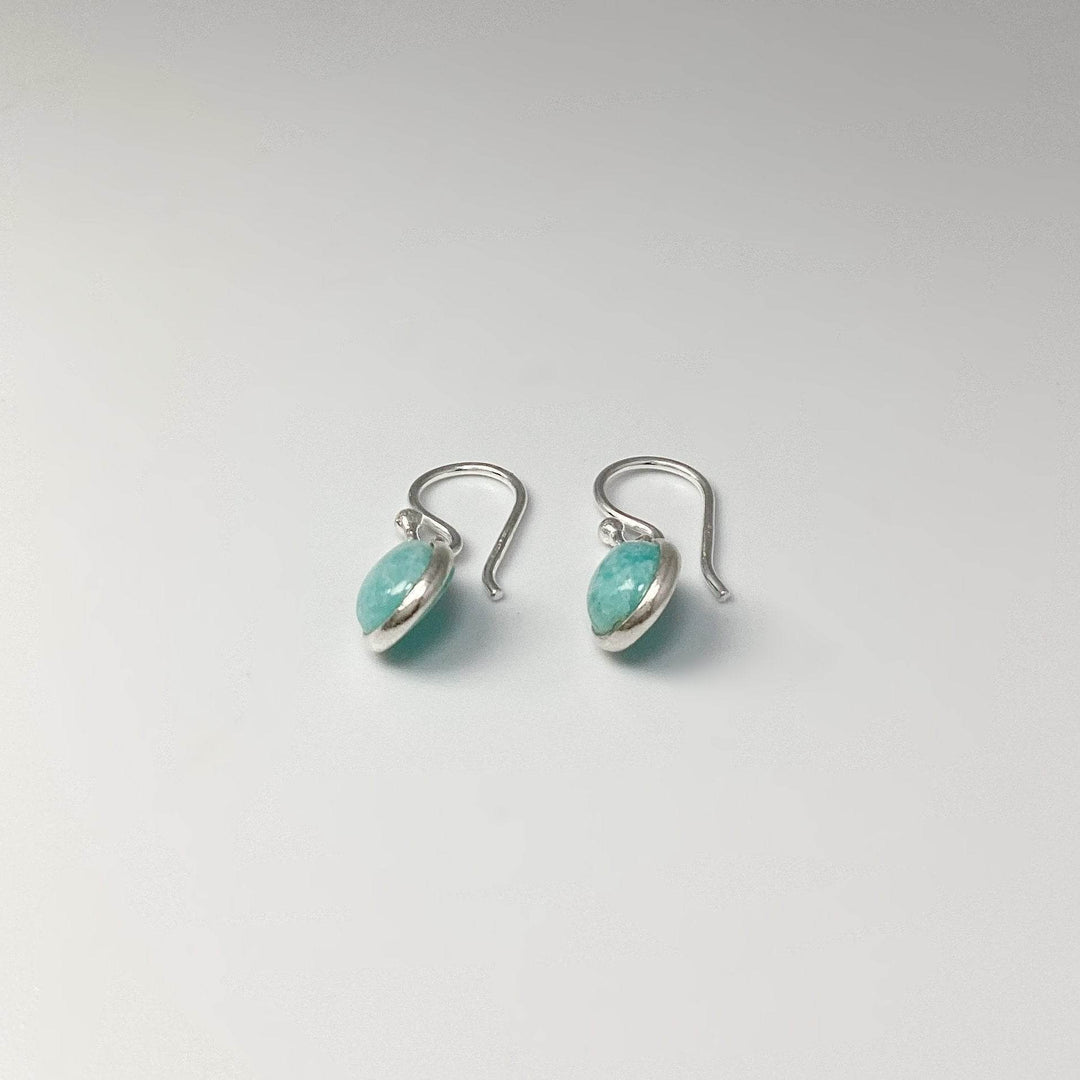 Amazonite Dangle Earrings - Rocks and Gems Canada