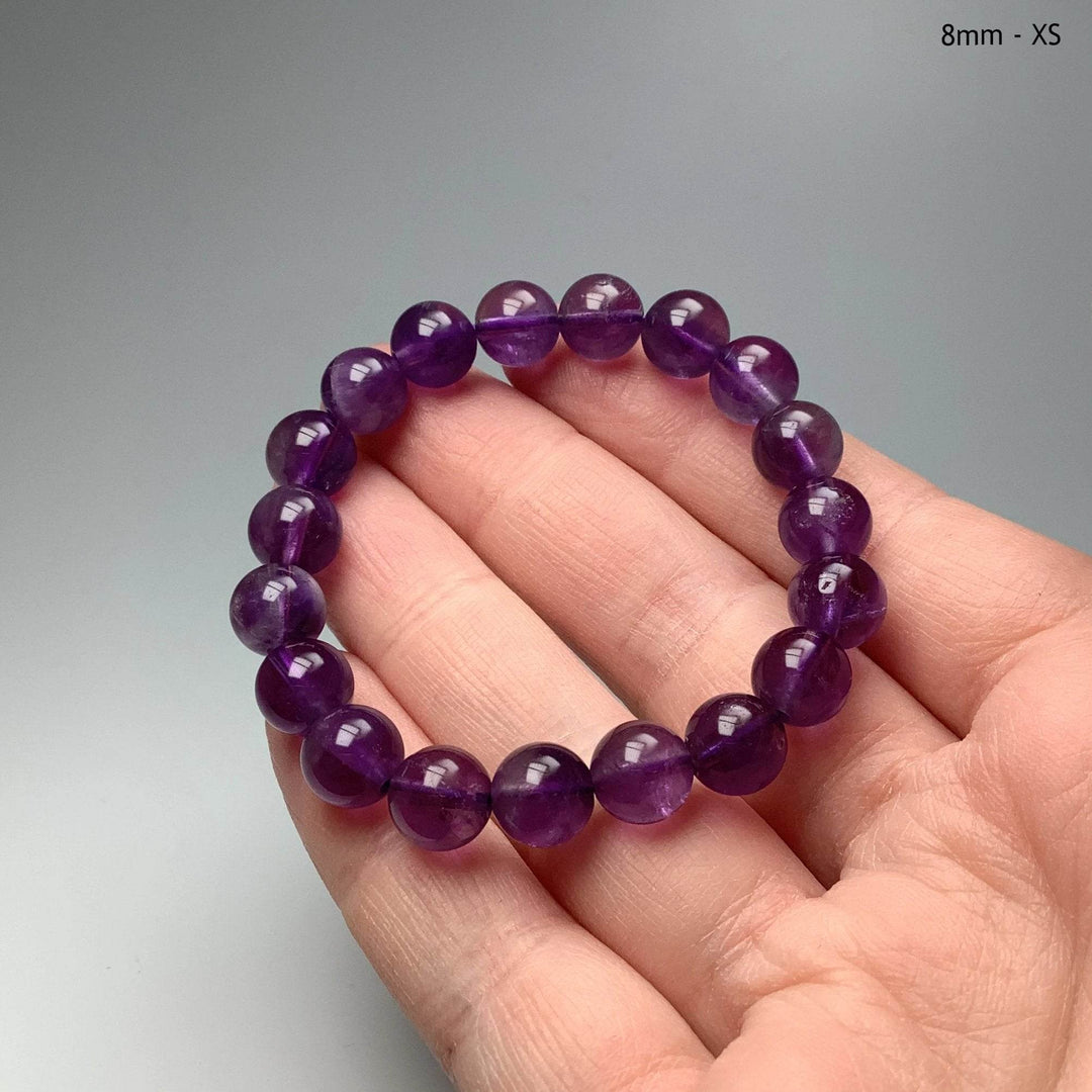 Amethyst Beaded Bracelet - Rocks and Gems Canada