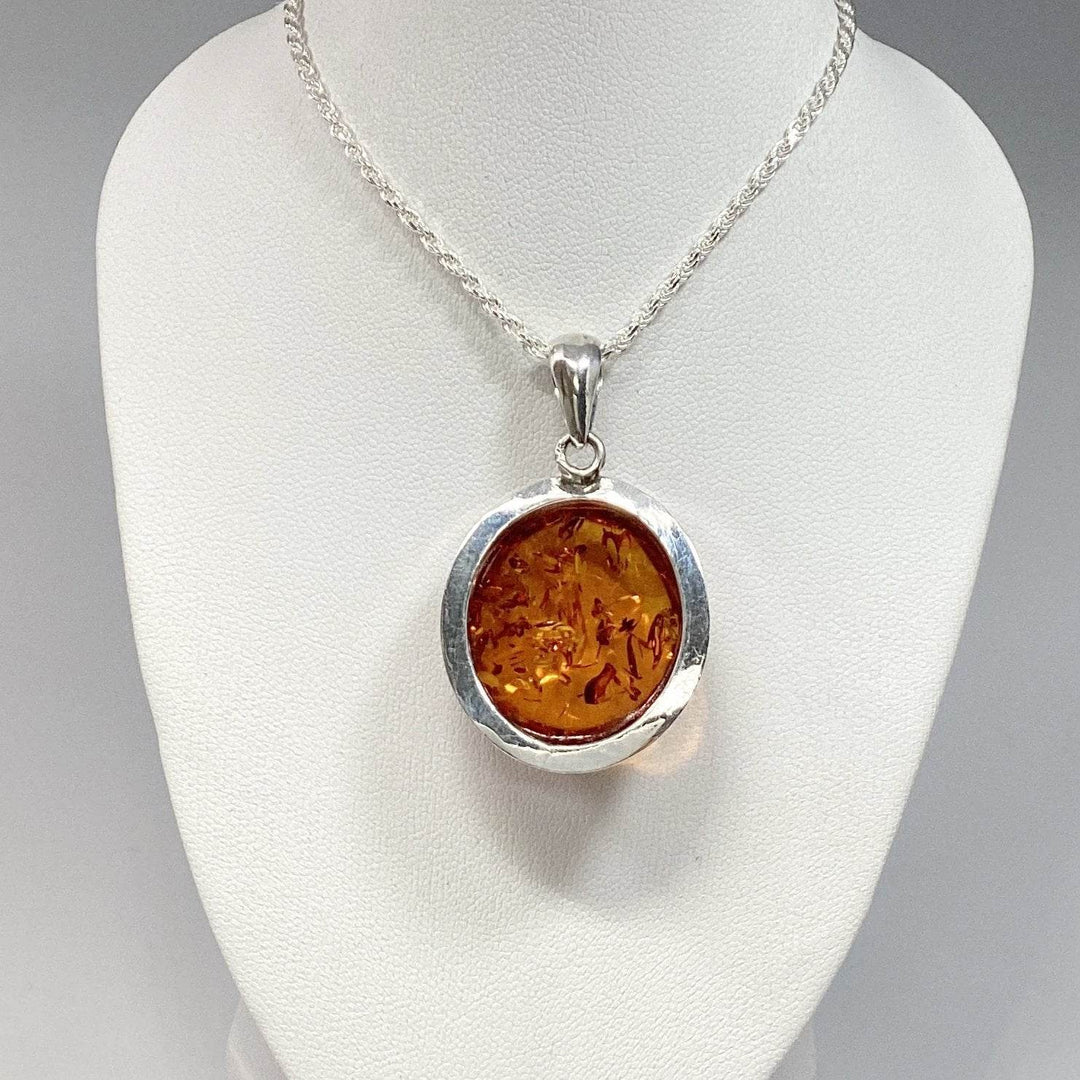 Cognac Amber Pendant - Rocks and Gems Canada
