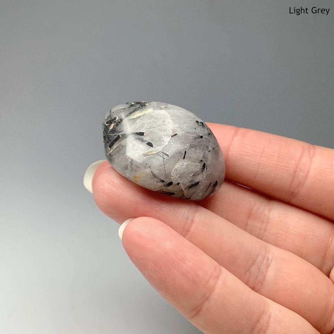 Tourmalated Quartz Tumble - Rocks and Gems Canada