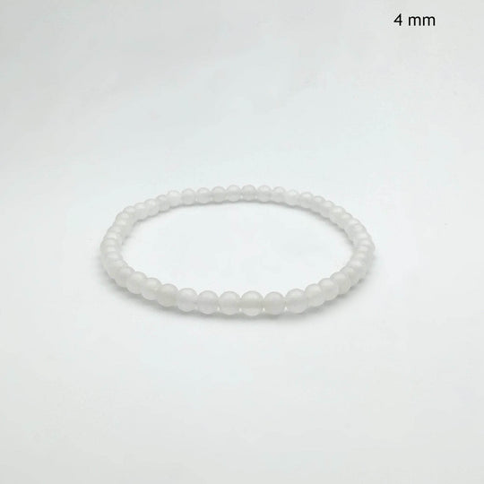 Milky Jade Beaded Bracelet - Rocks and Gems Canada