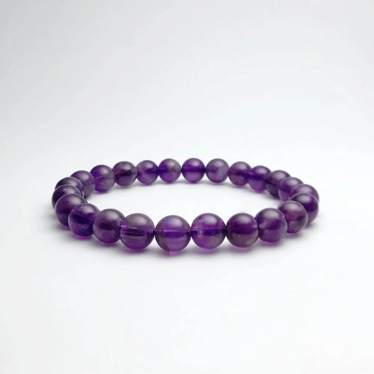 Amethyst Beaded Bracelet - Rocks and Gems Canada