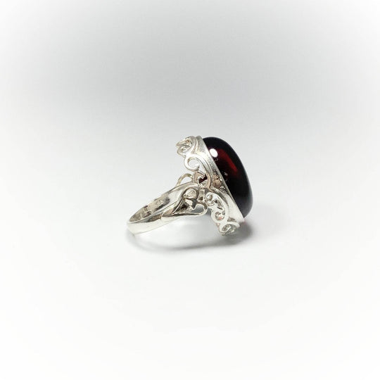 Cherry Amber Ring - Rocks and Gems Canada